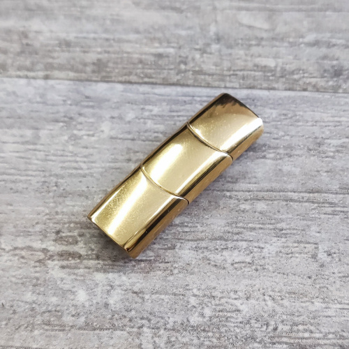 Замок 10х5 мм для плоских браслетов Сталь Трехсекционная