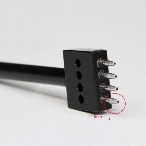 Уценка! Пробойники строчные с зубьями круглого сечения шаг 4 мм черные фото 5