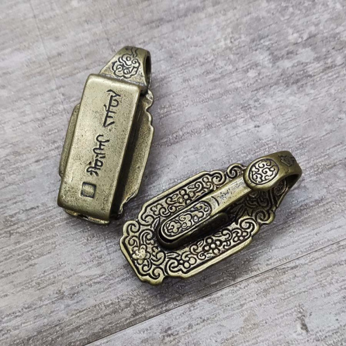 Карабин ременной декоративный 37 мм Латунь  SL-001/6 - фото товара