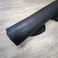 Кожа лошади 1,8-2,2 мм растит. дубл. Черный