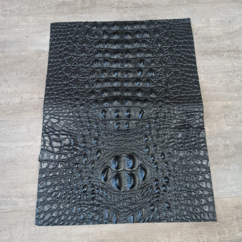 Кожа Крс в формате 35,5*25,5 см с тиснением под крокодила фото 8