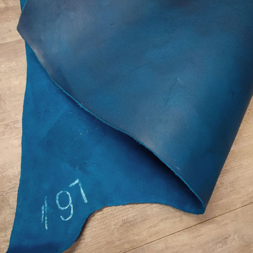 Кожа КРС 1,6-1,8 мм Фьюжен Бирюза фото 5