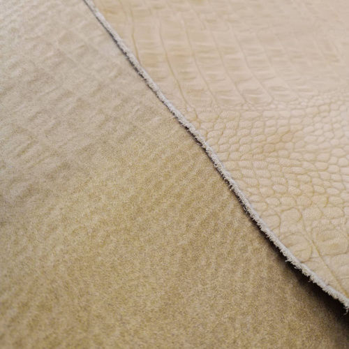 Кожа Кайман 1,4-1,6 мм Песочный матовый фото 2