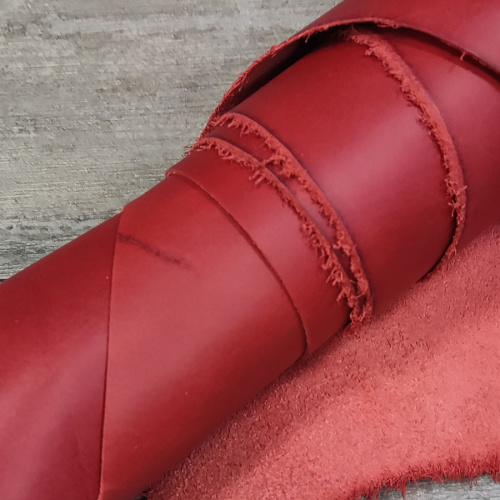 Кожа Пола 1,2 мм растит. дубл. PONTE WAX Красная Помада фото 9