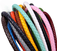 Шнур кожаный круглого сечения 3 мм плетеный