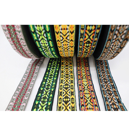 Лента текстильная 38 мм Вышивка Ассорти фото 3