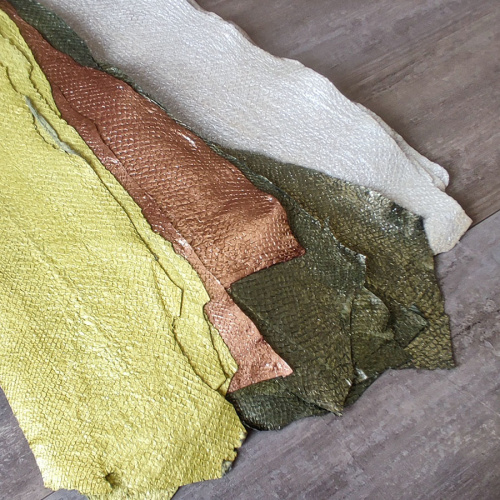 Кожа рыбы Лосось Перламутр фото 15