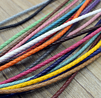 Шнур кожаный круглого сечения 4 мм плетеный 20 см