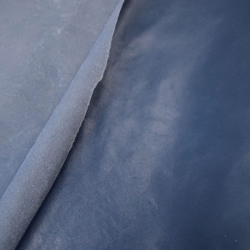 Кожа КРС 1,1 мм раст. дубл. Синий Италия фото 2