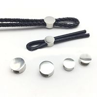 Бусина 6х3 для браслетов Сталь B491  - купить для кожевенного хобби