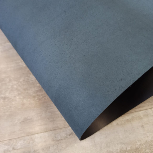 Кожа теленок 1,0 мм раст. дубл. Беби Буффало черный фото 2