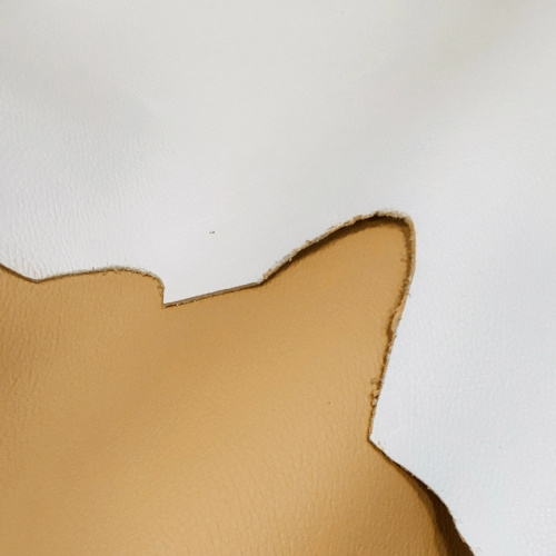 Кожа Флотер двухсторонний 1,8-2,0 Бежевый/Молочный Италия фото 3