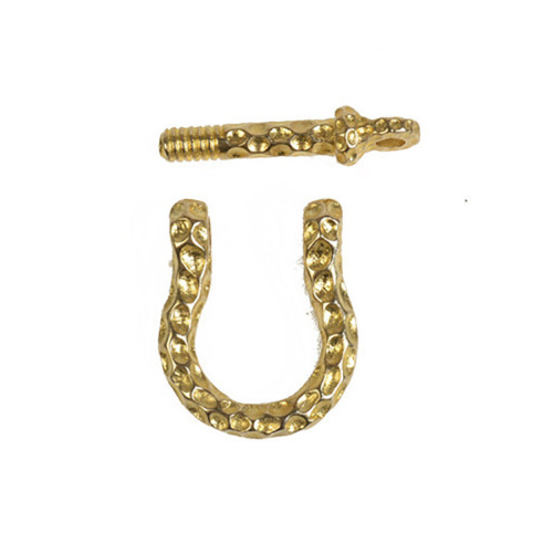 Карабин-подкова декоративный Латунь фото 4