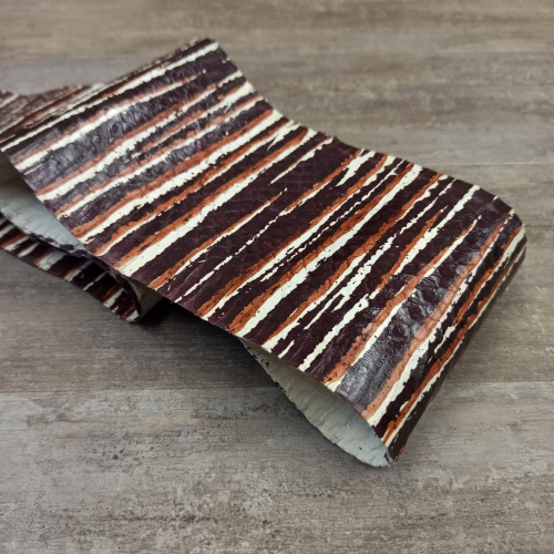 Кожа Питона 0,5 мм Полоски | Галерея фото | Pava.pro Кожа Питона 0,5 мм Полоски P-IT-krok-10 - фото товара