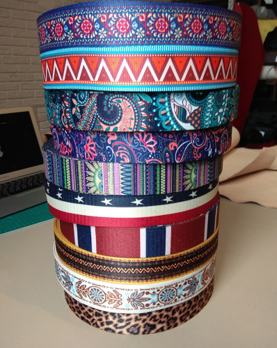 Лента ременная стропа 38 мм Мозаика  LH0128-2 - фото товара фото 3