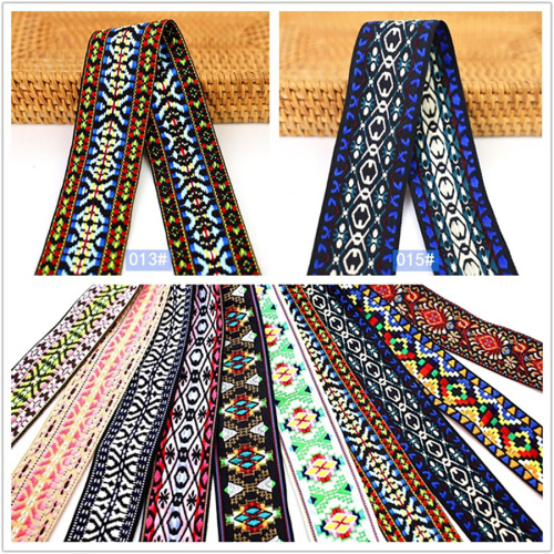 Лента текстильная 50 мм Вышивка Ассорти фото 4