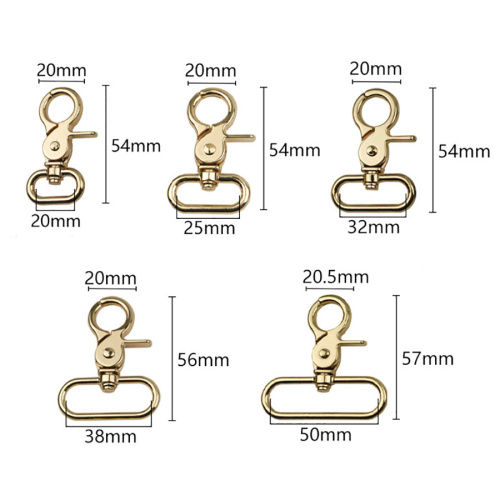 Карабин металлический 20-50 мм с собачкой арт.10235 фото 2