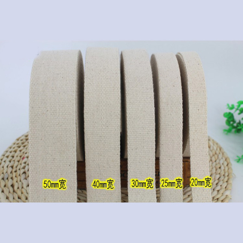 Лента ременная 20-50 мм толщ. 2 мм Молочный хб фото 5