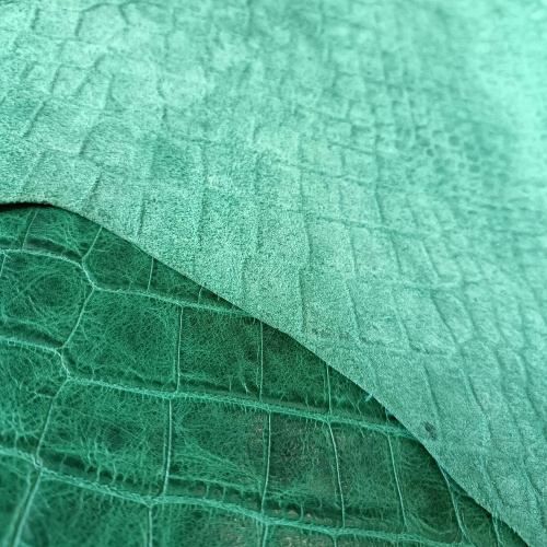 Кожа Кайман 1,0 мм Травяной Турция фото 2