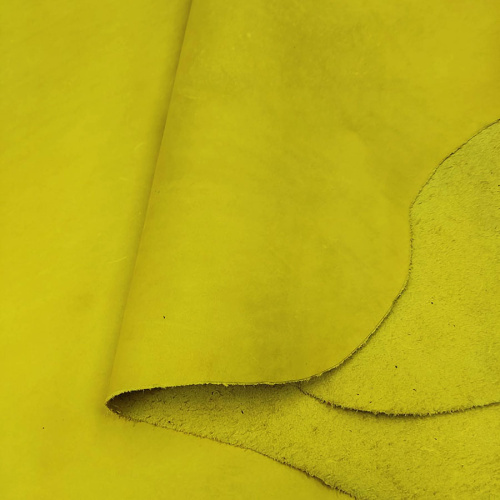 Кожа Вороток краст 1,1-1,3 мм Желтый фото 3