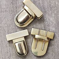 Уценка! Застежка портфельная 32 мм Латунь  - купить для кожевенного хобби