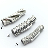 Замок 2-8 мм для браслетов Защелка Сталь Серебро