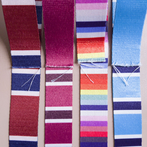 Лента ременная 38 мм Цветная полоска п/э фото 8