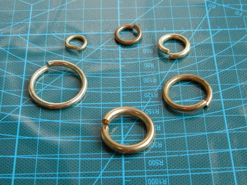 Колечки соединительные 5-10 мм Латунь 10 шт