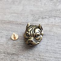 Кончо для кожаных изделий 20 мм Бульдог Латунь арт.4542/44  - купить для кожевенного хобби