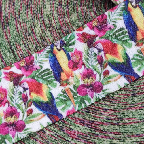 Лента ременная стропа 38 мм Попугаи пэ  LRP_38POP - фото товара