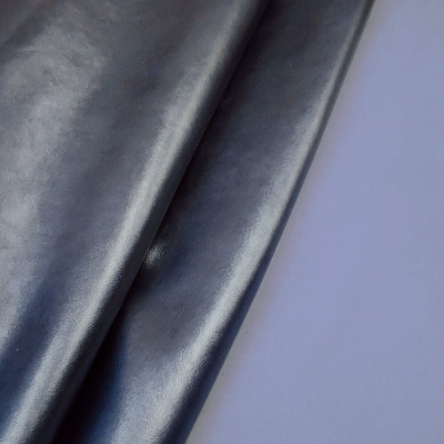 Кожа КРС 1,0 мм с покр. Темно-синий перламутр Италия фото 2