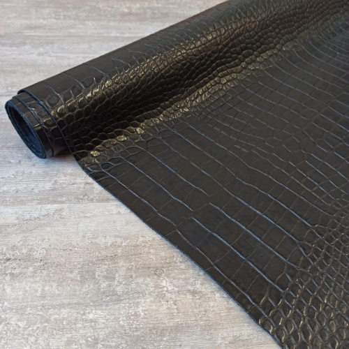 Кожа Кайман 1,1 мм Черный Турция фото 4