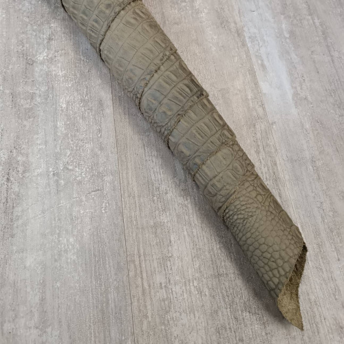 Кожа Кайман 1,2-1,6 мм Хаки матовый