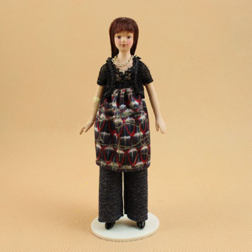 Кукла Девушка в брюках и тунике Миниатюра 1:12  DH DK-18 - фото товара
