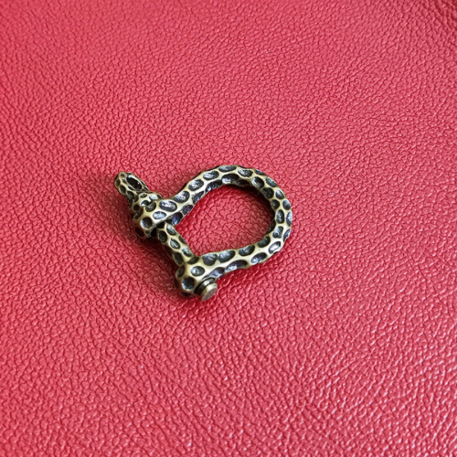 Карабин-подкова декоративный Латунь фото 2