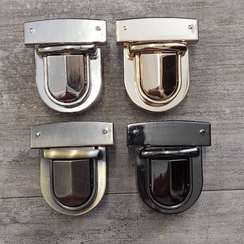 Уценка! Застежки портфельные 30-40 мм с рельефной кнопкой фото 8