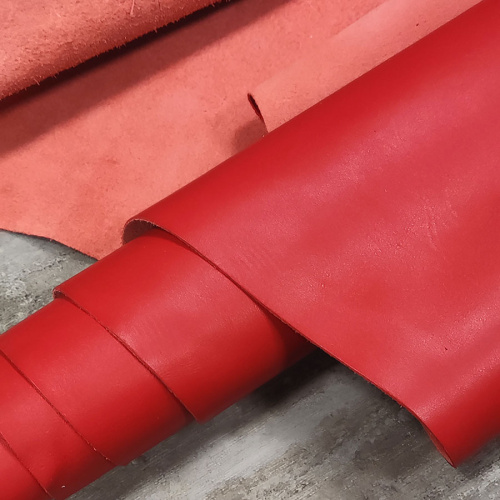 Кожа КРС 1,4 мм с покр. Красный MASTROTTO Италия фото 2
