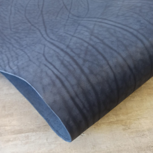 Кожа вороток 2,1-2,5 мм комб. дубл. синий фото 5