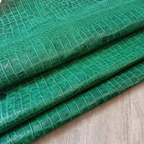 Кожа Кайман 1,0 мм Травяной Турция фото 3