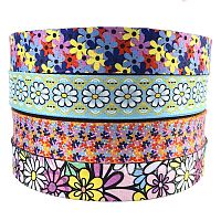 Лента ременная стропа 38 мм Цветы п/э