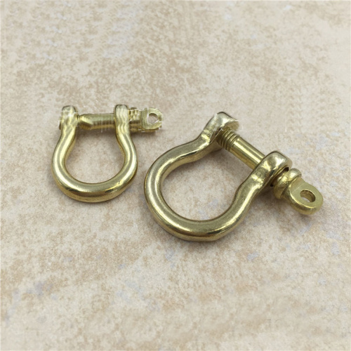 Карабин-подкова с винтом Латунь арт. С-11 фото 2