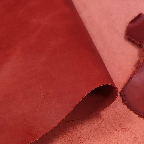 Кожа Пола 1,2 мм растит. дубл. PONTE WAX Красная Помада фото 6