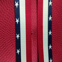 Лента ременная стропа 38 мм орнамент Америка п/э  - купить для кожевенного хобби