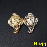 Кончо для кожаных изделий 25 мм Слон H144 Латунь