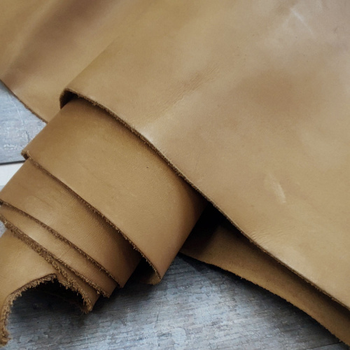 Кожа Краст 1,8-2,0 мм Горчично-золотой фото 5