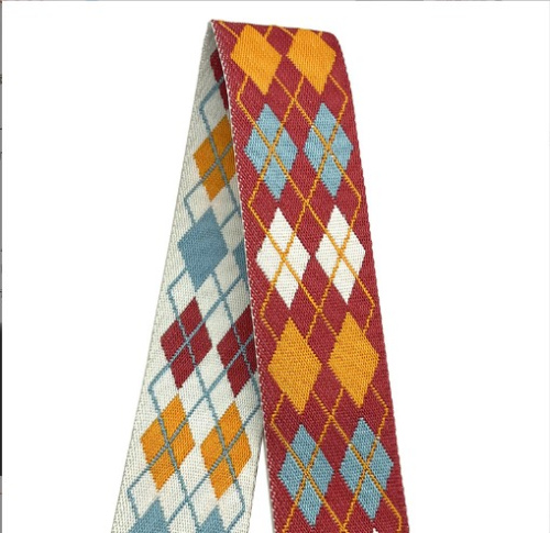 Лента ременная стропа 50 мм Британские ромбы Двусторонняя фото 2