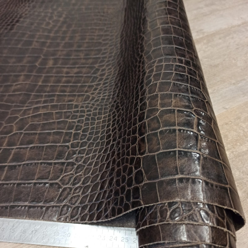 Кожа Кайман 1,0 мм Кофе Турция фото 2