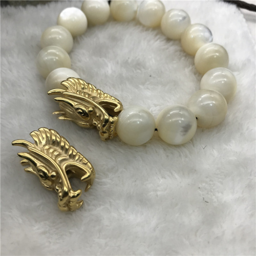 Бусина 3,5 мм для браслетов Золотой Дракон Сталь   BR-DG 3.5 - фото товара