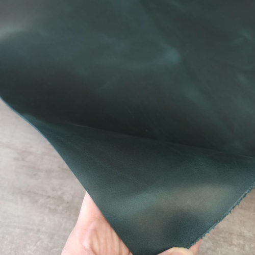 Кожа Крейзи Хорс 1,4-1,6 мм Изумруд Италия фото 2