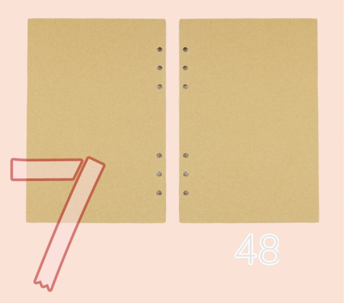 Блок бумажный А5, 48 листов для ежедневников фото 3